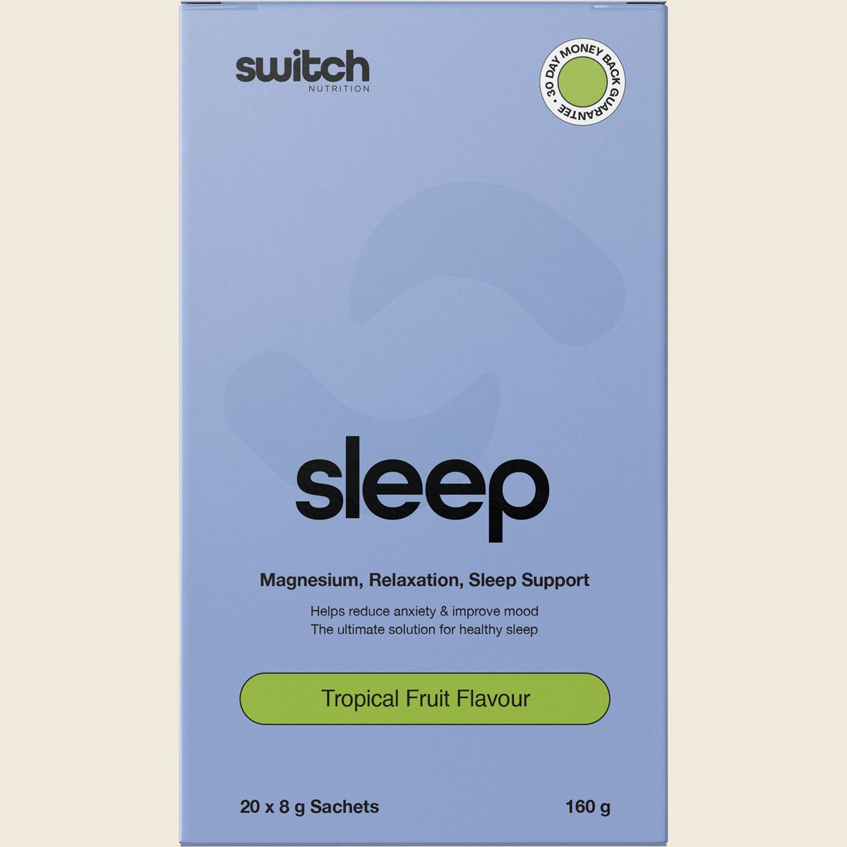Switch Nutrition Sleep Magnesium Sachets Tropical Fruit 20x8g