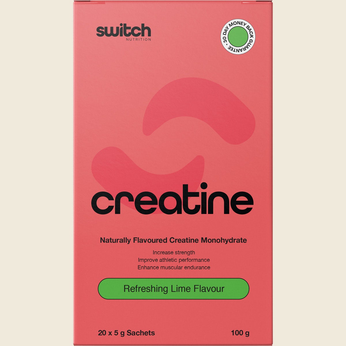 Switch Nutrition Creatine Monohydrate Sachets Refreshing Lime 20x5g