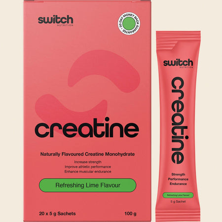 Switch Nutrition Creatine Monohydrate Sachets Refreshing Lime 20x5g