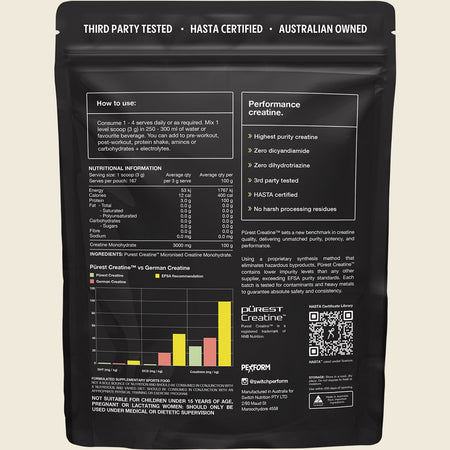 Switch Nutrition Perform Purest® Creatine Monohydrate 500g
