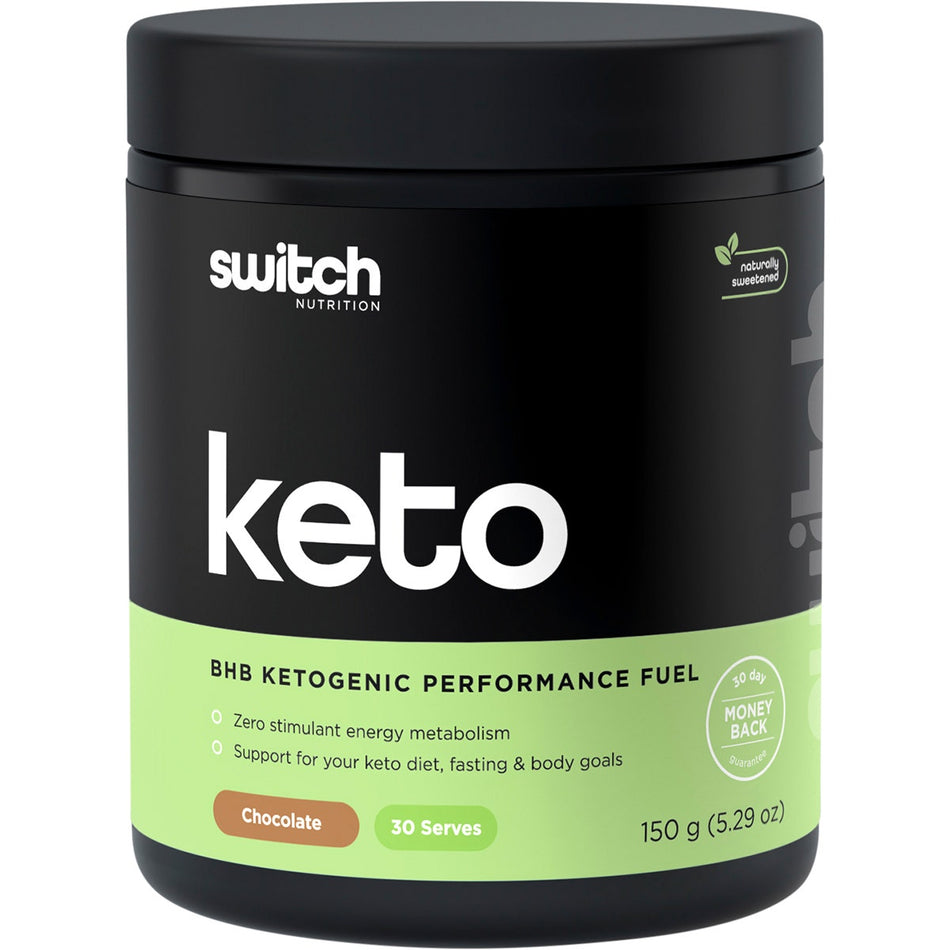 SWITCH NUTRITION Keto BHB Ketogenic Performance Fuel Chocolate 150g