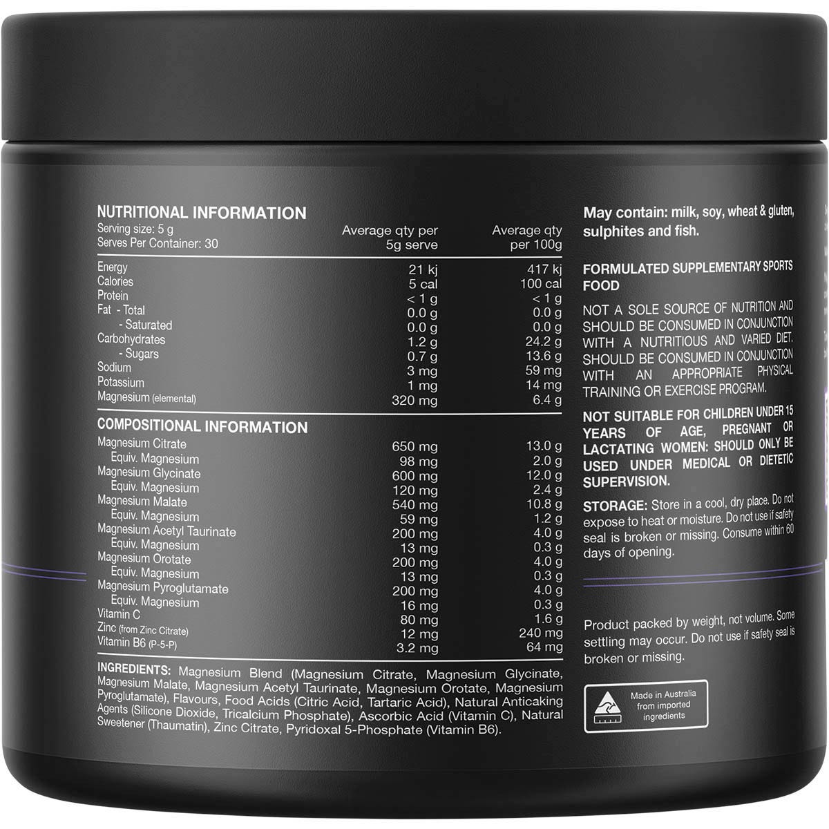 Switch Nutrition Multi-Mag Perform Mango Passionfruit 150g