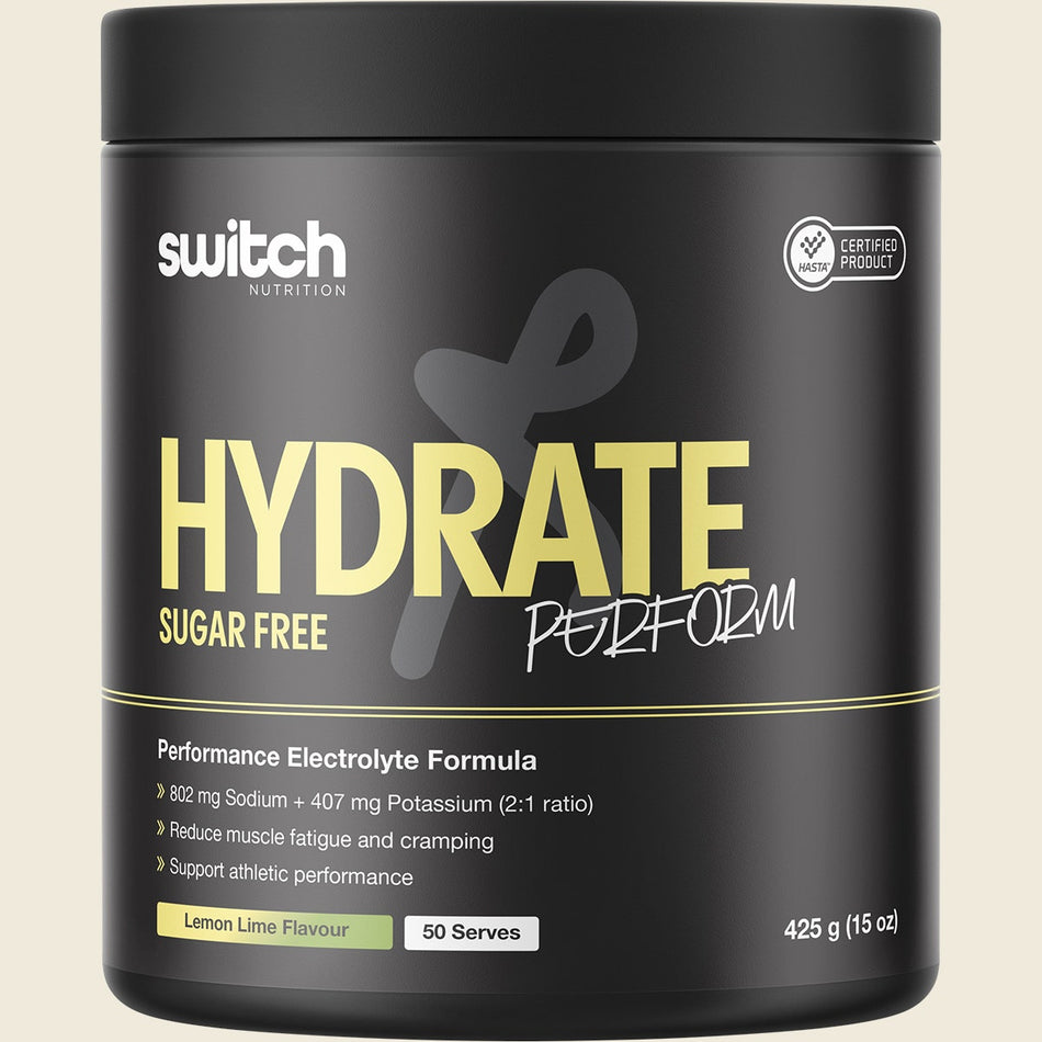 Switch Nutrition Hydrate Perform Sugar Free Lemon Lime 425g