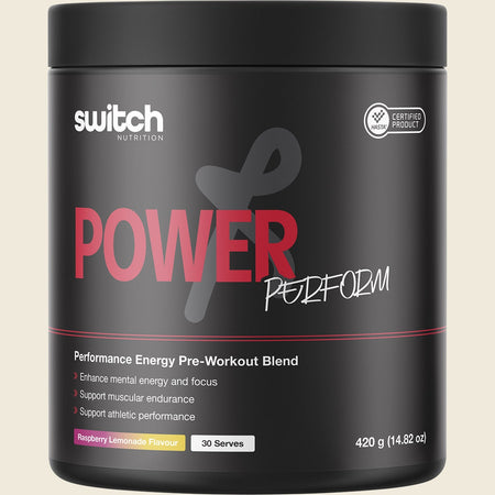 Switch Nutrition Power Perform Pre-Workout Blend Raspberry Lemonade 420g