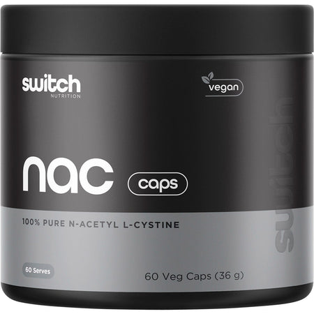 Switch Nutrition NAC 100% N-Acetyl L-Cysteine 60 Caps