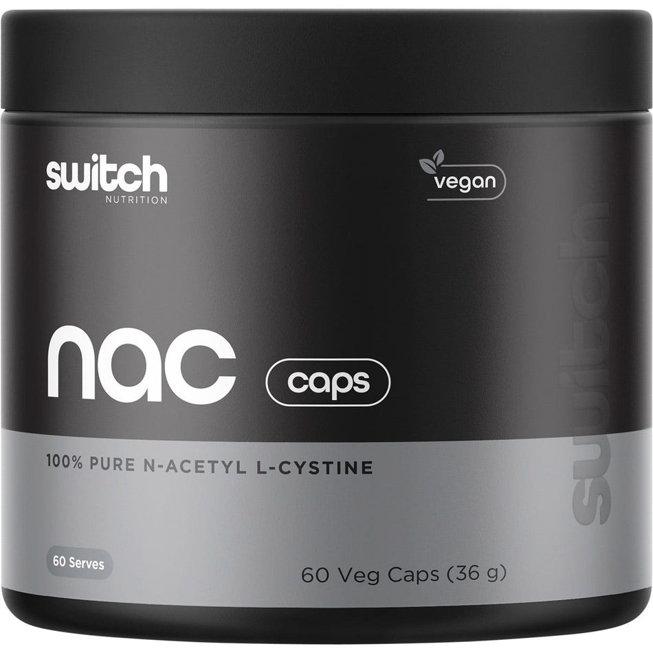 Switch Nutrition NAC 100% N-Acetyl L-Cysteine 60 Caps