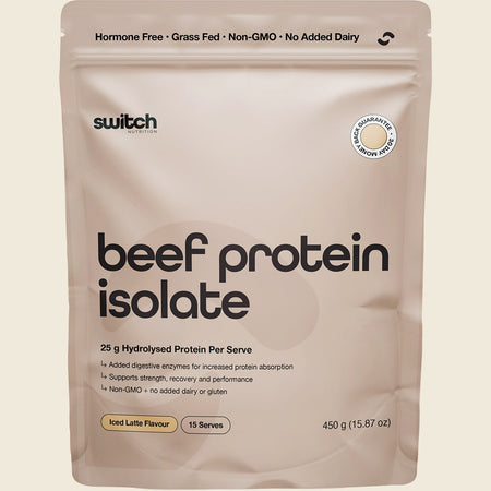 Switch Nutrition Beef Protein Isolate Iced Latte 450g