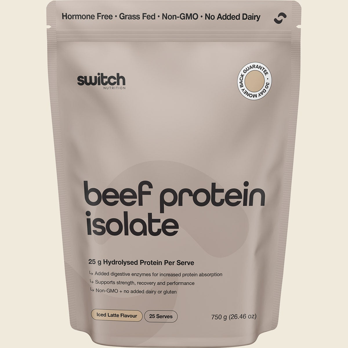 Switch Nutrition Beef Protein Isolate Iced Latte 750g