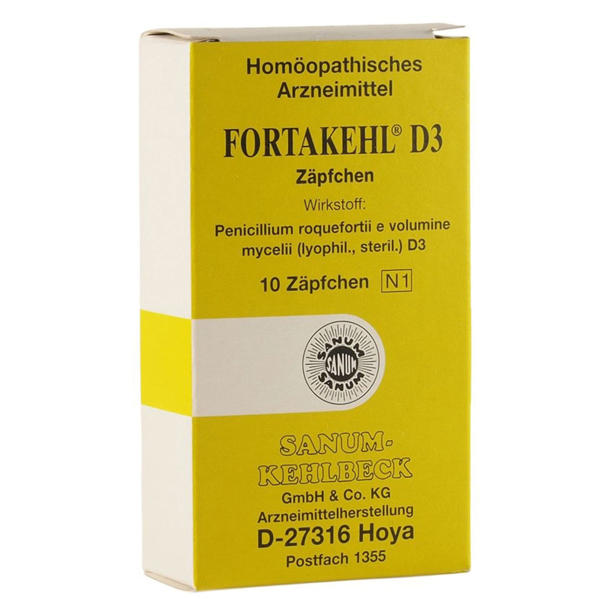 Sanum Fortakehl 6X D3 Suppositories x 10 Pack