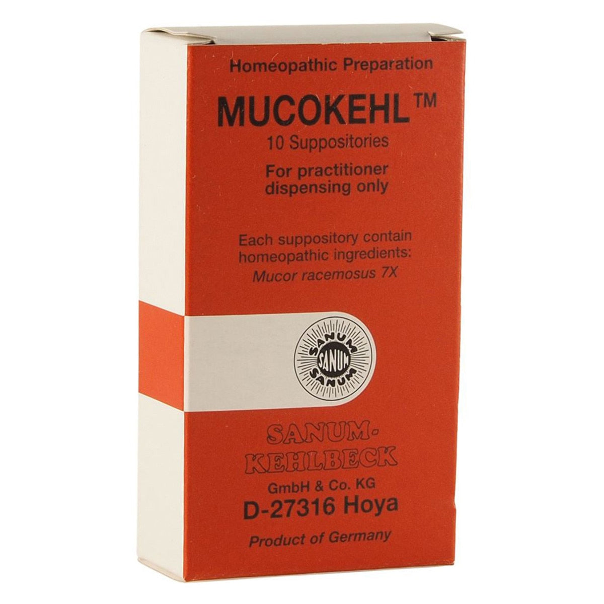 Sanum Mucokehl 7x Suppositories x 10 Pack