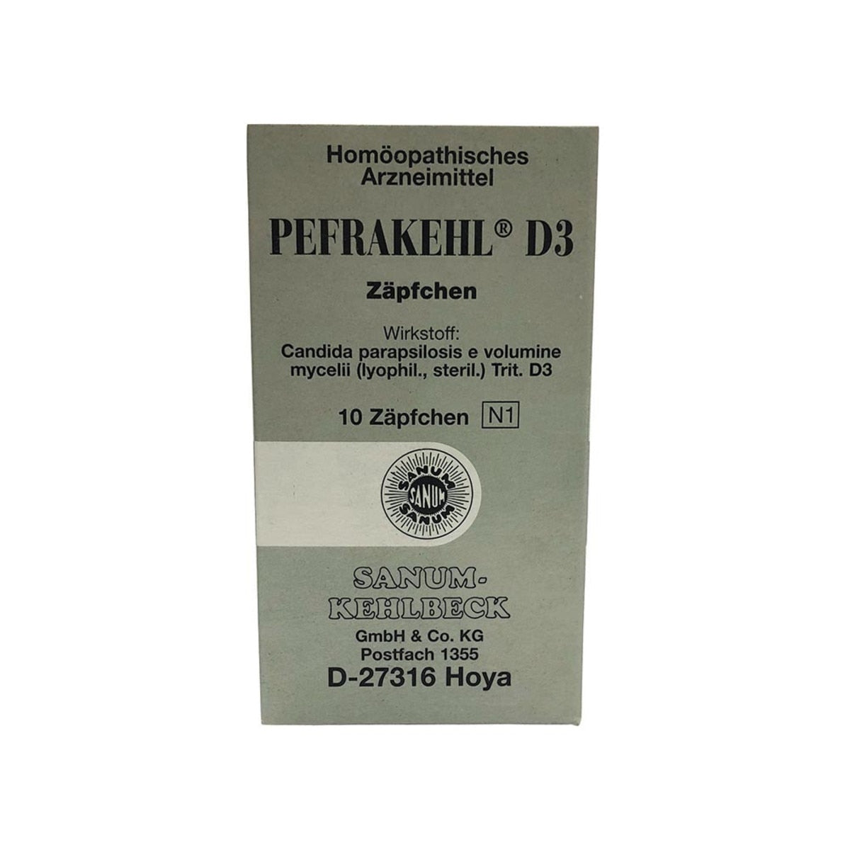 Sanum Pefrakehl D3 Suppositories x 10 Pack