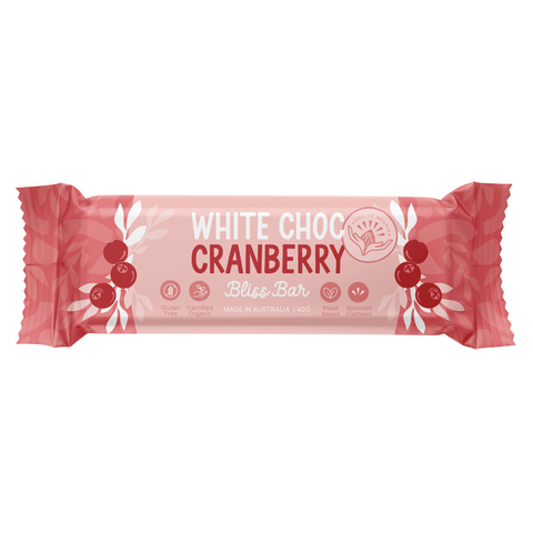 Food To Nourish Bliss Bar White Choc Cranberry 40g