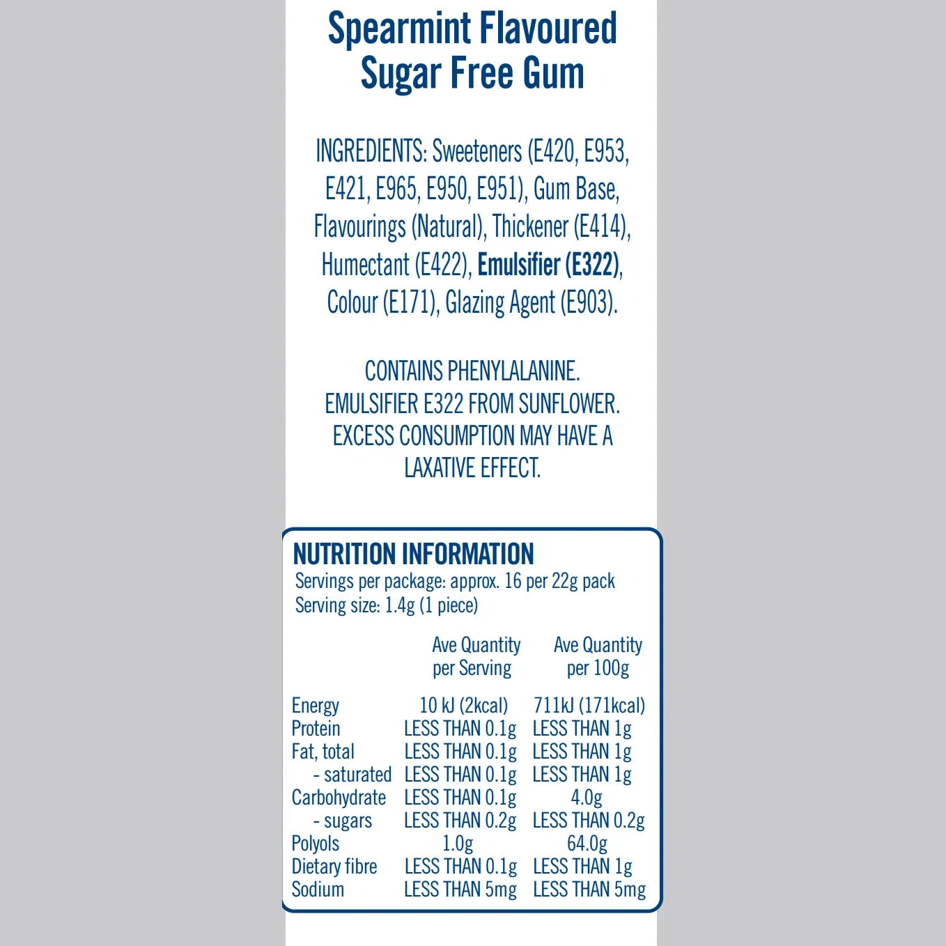 JILA Gum Spearmint 22g