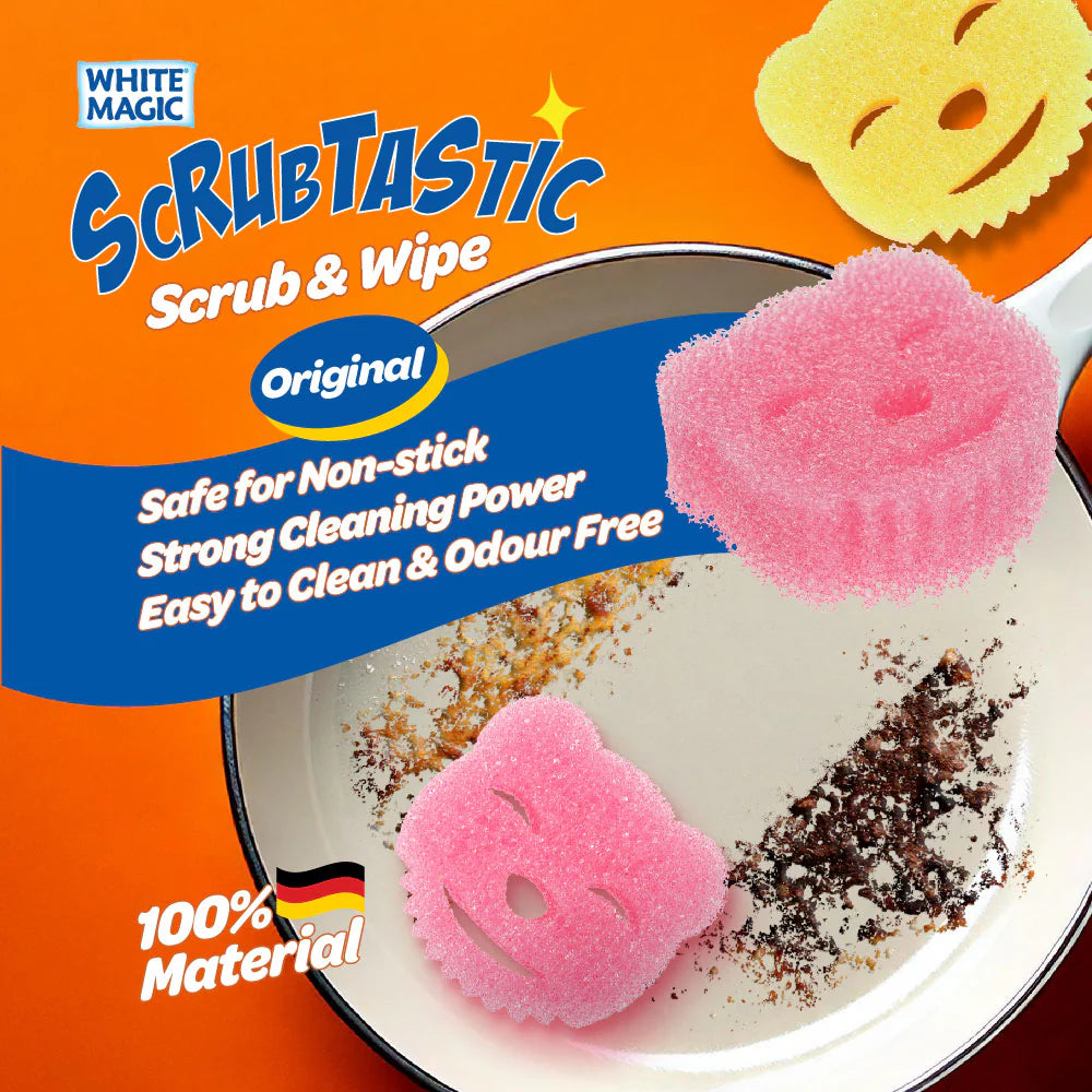 White Magic Scrubtastic Scrub & Wipe Original 2Pk