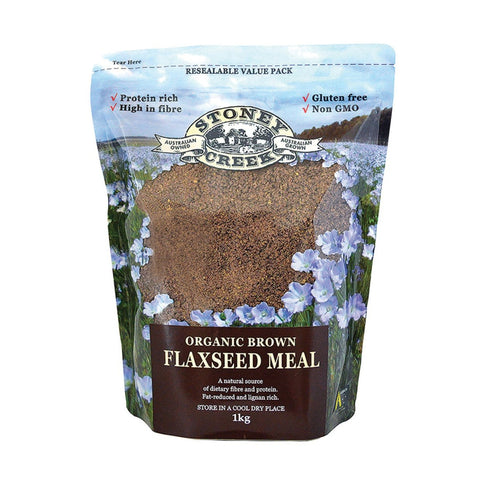 Stoney Creek Organic Flaxseed Meal Brown 1kg