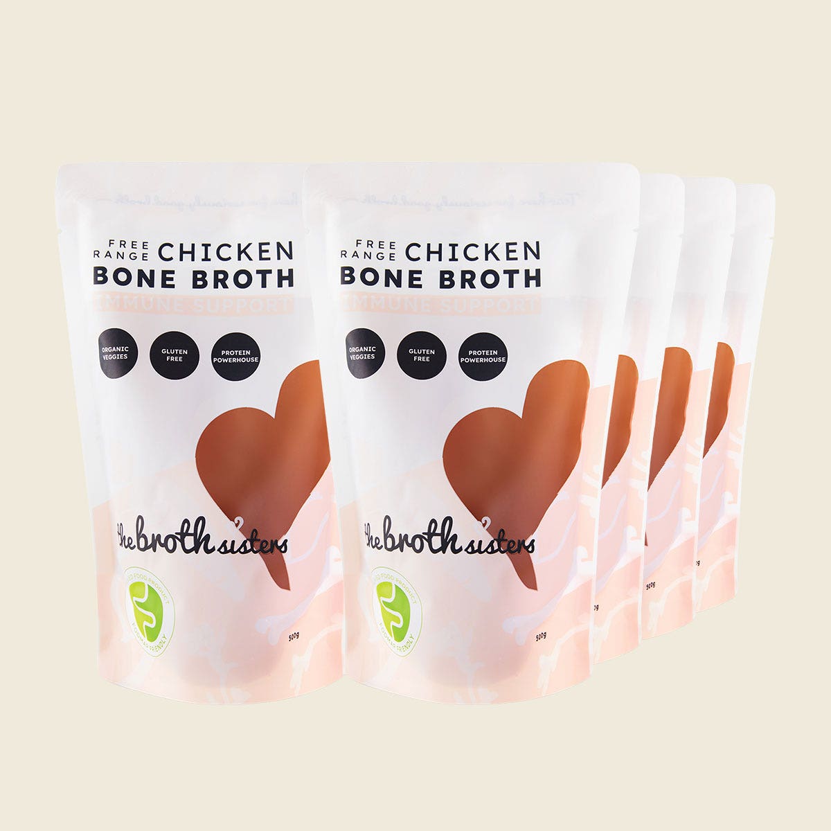 The Broth Sisters Chicken Bone Broth 8x500g