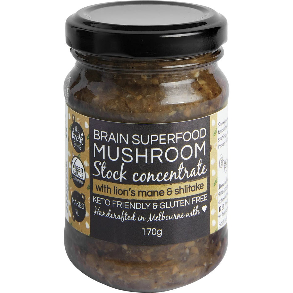 THE BROTH SISTERS Stock Concentrate Superfood Mushroom With Lions Mane 170g