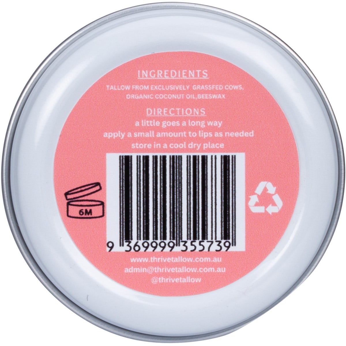 Thrive Tallow Tallow Based Lip Balm 35ml