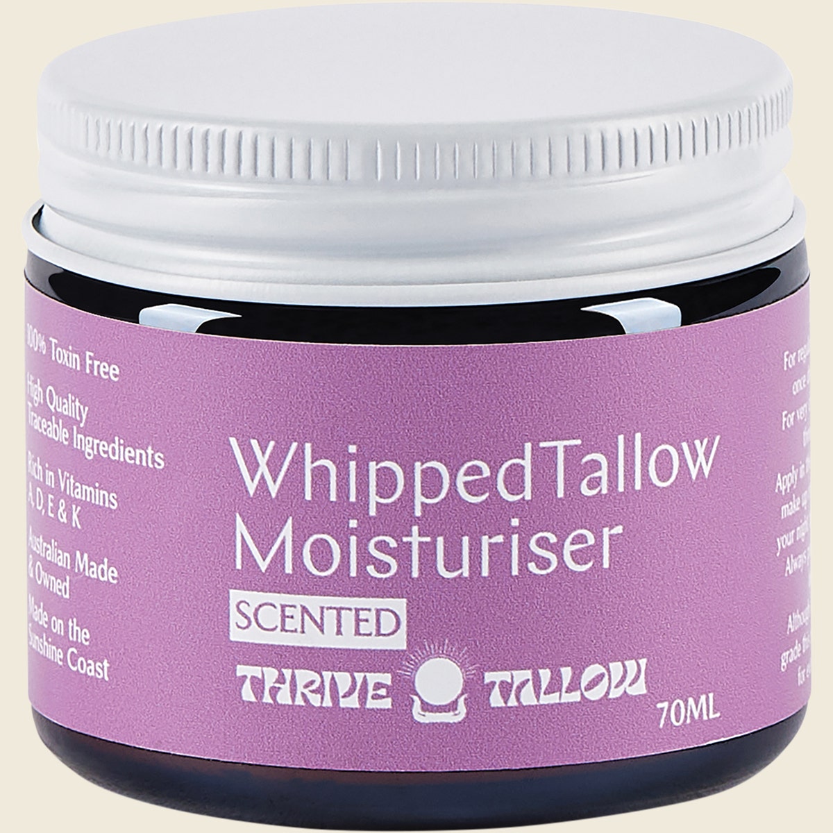 Thrive Tallow Whipped Tallow Moisturiser Ylang Ylang & Vanilla 70ml