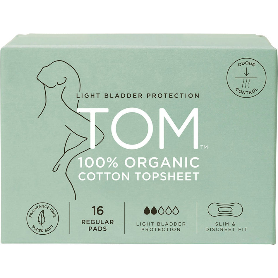 Tom Organic Pads Light Bladder Protection Regular 16pk