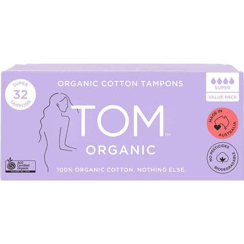 TOM ORGANIC Tampons Super 32