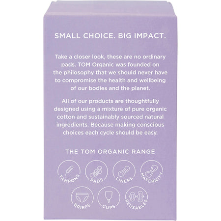 Tom Organic Pads Ultra Thin Overnight 8pk