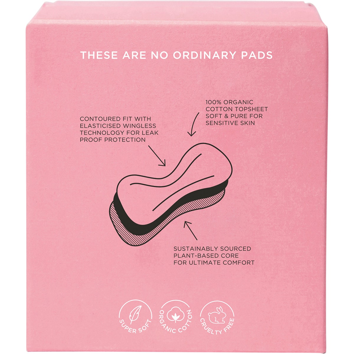 Tom Organic Maternity Pads Wingless 8pk