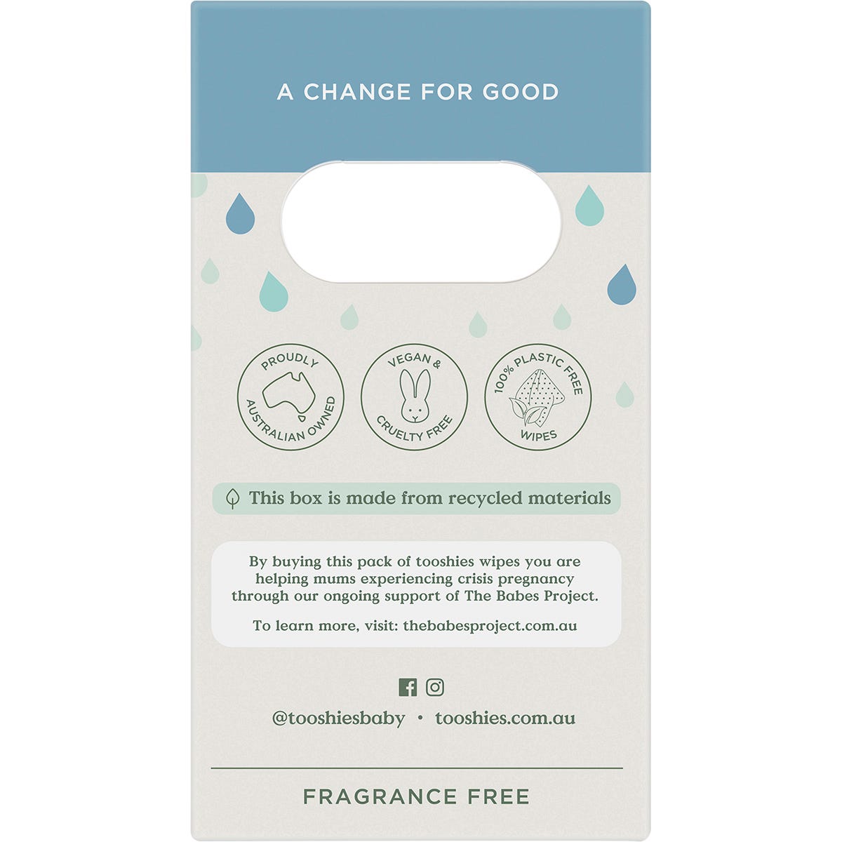 Tooshies Pure Water Baby Wipes Value Pack 4x70 Pack