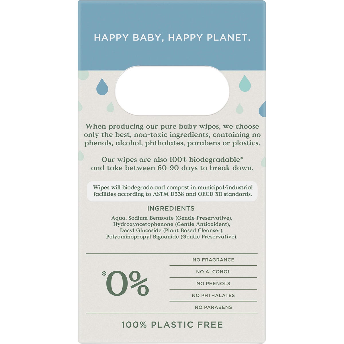 Tooshies Pure Water Baby Wipes Value Pack 4x70 Pack