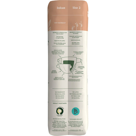 Tooshies Eco Nappies Size 2 Infant 4-8kg 48pk