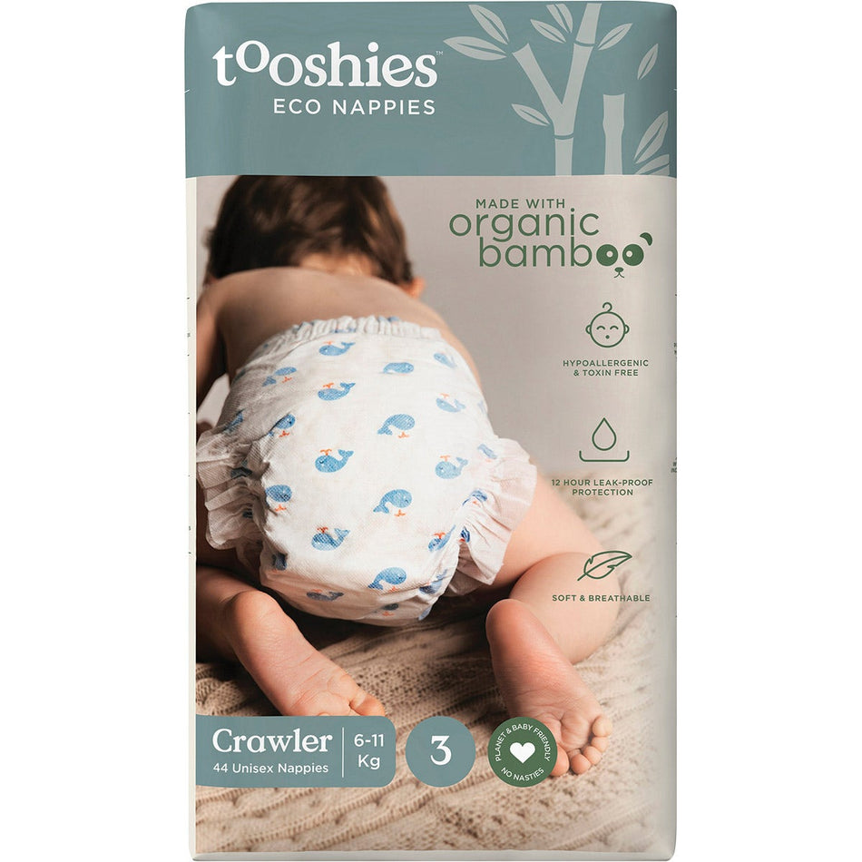 Tooshies Eco Nappies Size 3 Crawler 6-11kg 44pk