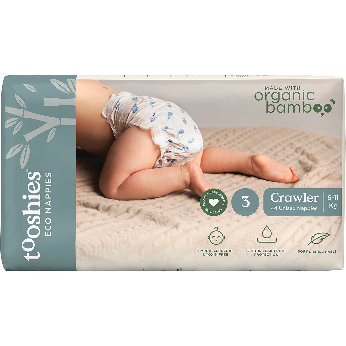 Tooshies Eco Nappies Size 3 Crawler 6-11kg 44pk