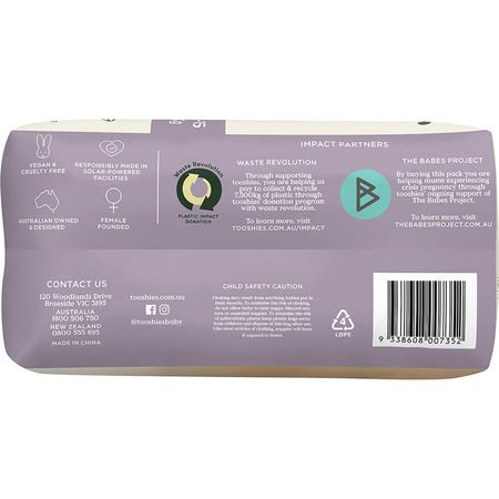 Tooshies Eco Nappies Size 4 Toddler 10-15kg 36pk