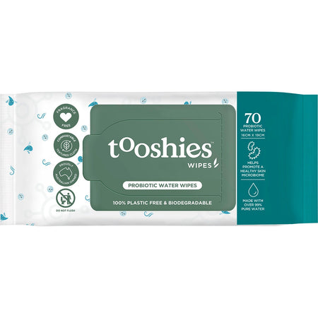 Tooshies Probiotic Water Wipes 70pk