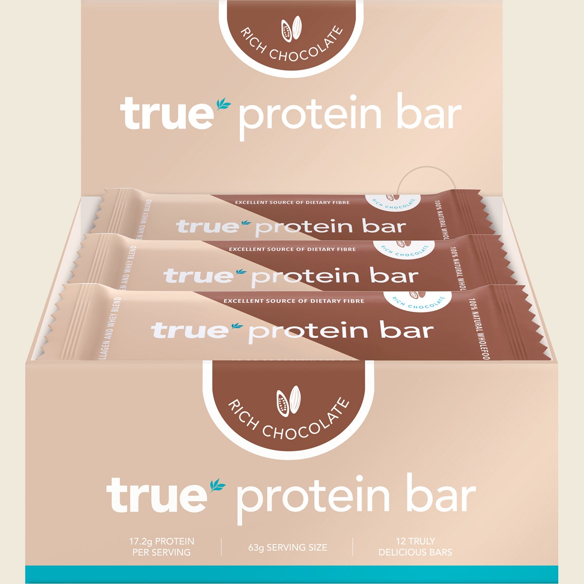 True Protein Protein Bar Rich Chocolate 12x63g