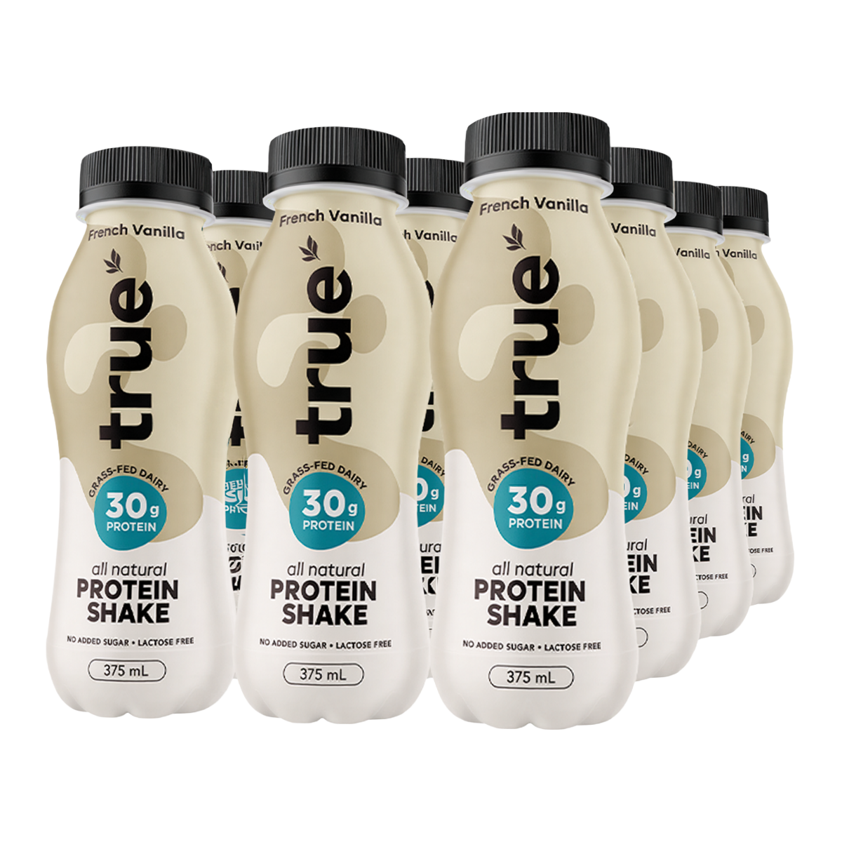 True Protein French Vanilla All Natural Protein Shake 375ml x 12 Pack