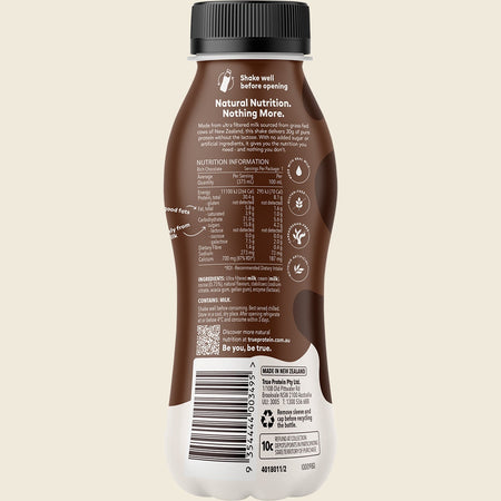 True Protein All Natural Protein Shake Rich Chocolate 12x375ml