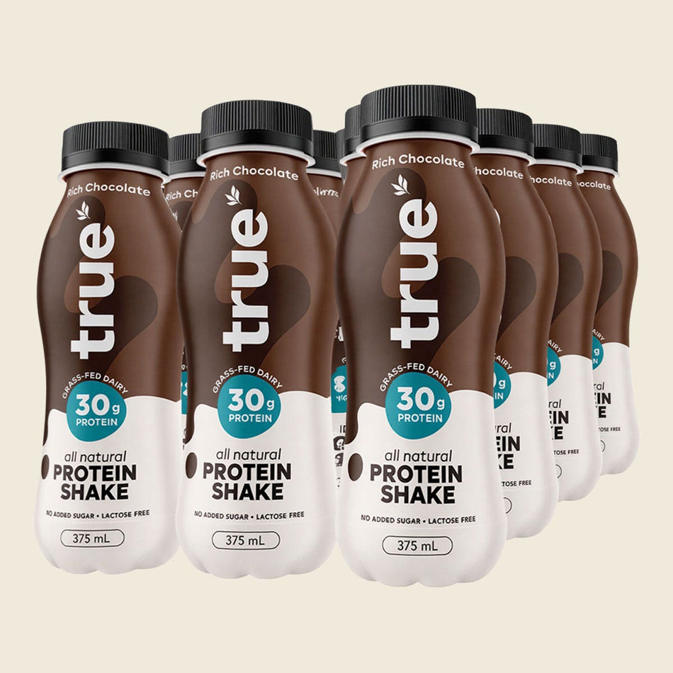 True Protein All Natural Protein Shake Rich Chocolate 12x375ml