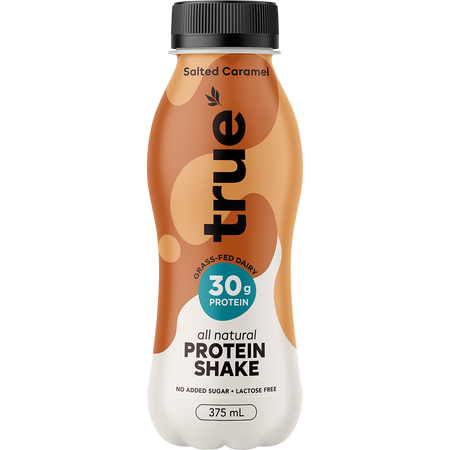 True Protein Salted Caramel All Natural Protein Shake 375ml x 12 Pack