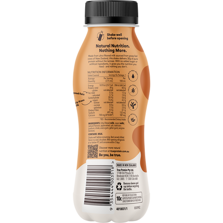 True Protein Salted Caramel All Natural Protein Shake 375ml x 12 Pack