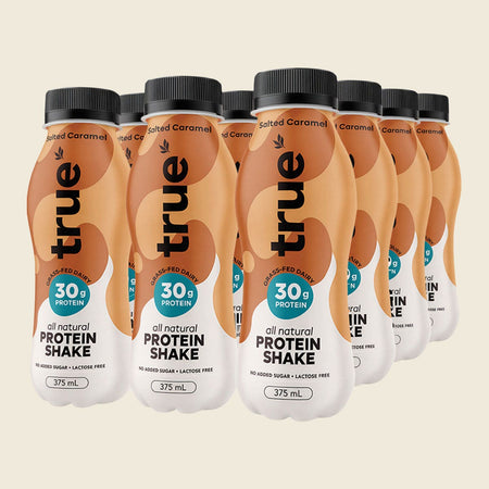 True Protein All Natural Protein Shake Salted Caramel 12x375ml