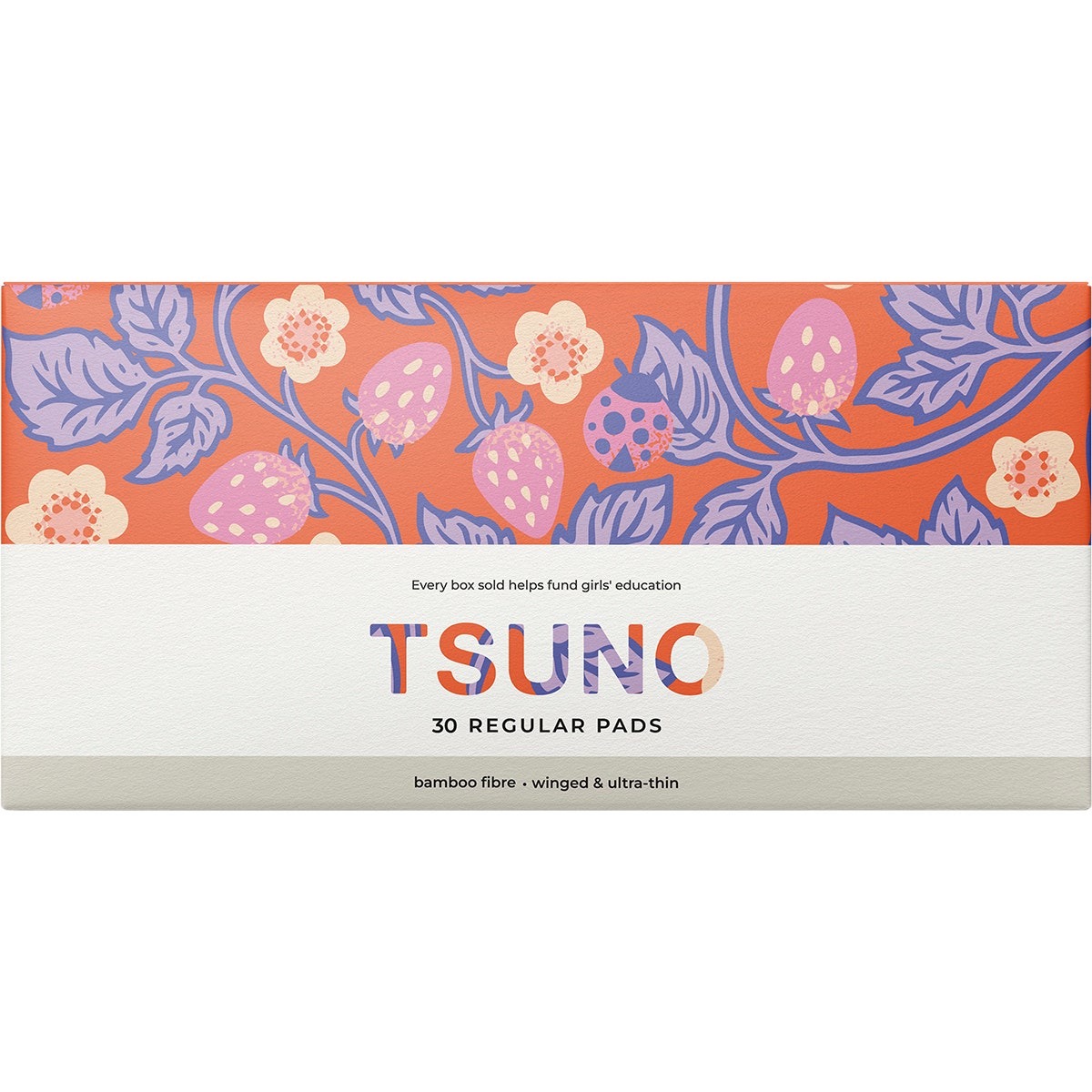 Tsuno Natural Bamboo Pads Regular Winged & Ultra Thin 30pk