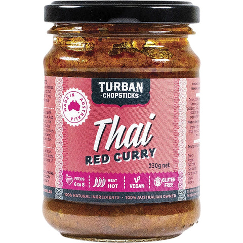 TURBAN CHOPSTICKS Curry Paste Thai Red Curry 230g