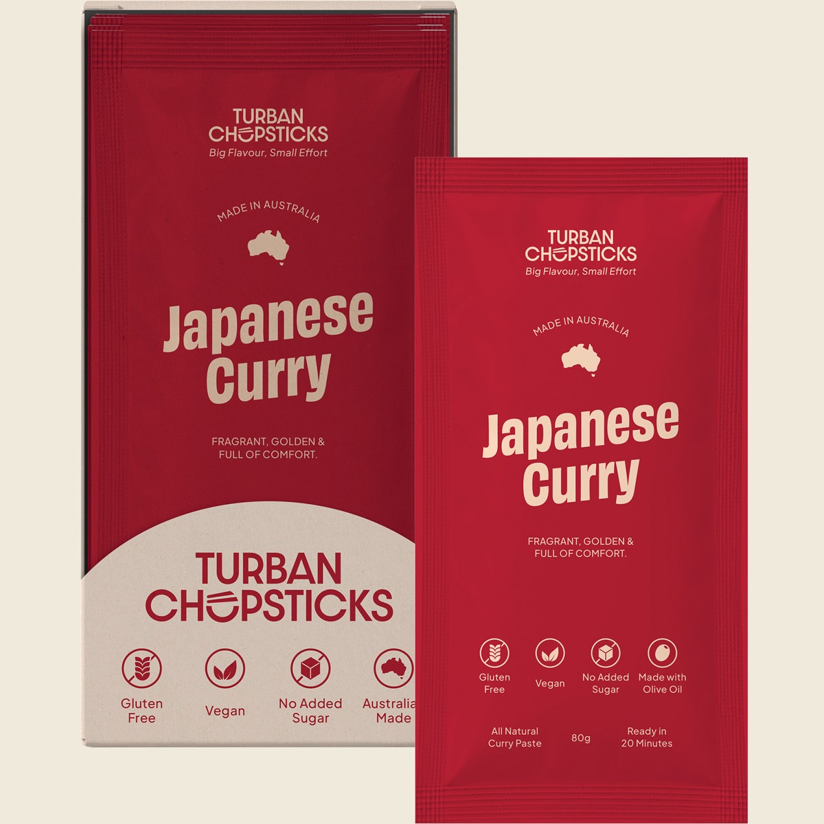 Turban Chopsticks Curry Paste Japanese Curry 12x80g