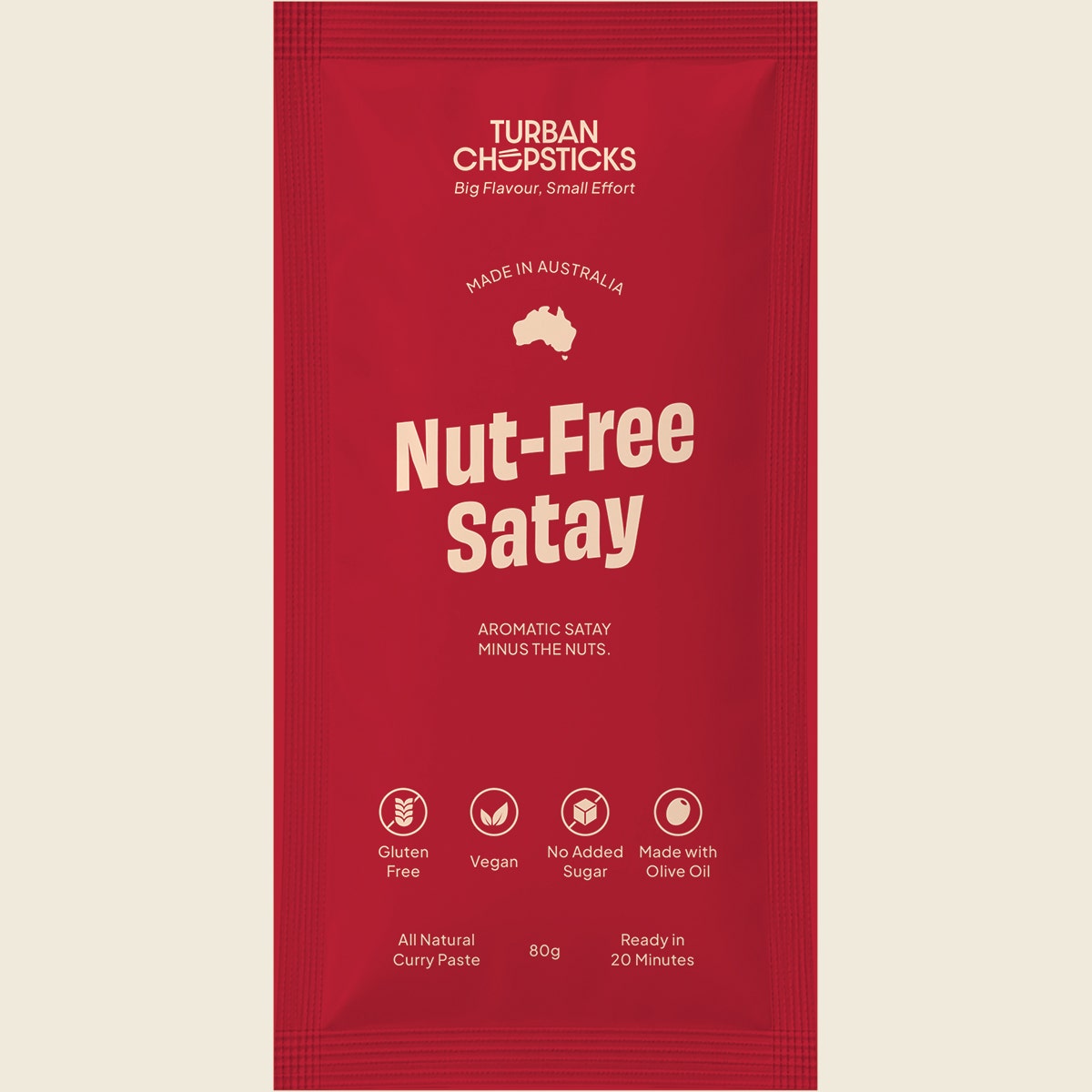 Turban Chopsticks Curry Paste Nut-Free Satay 12x80g