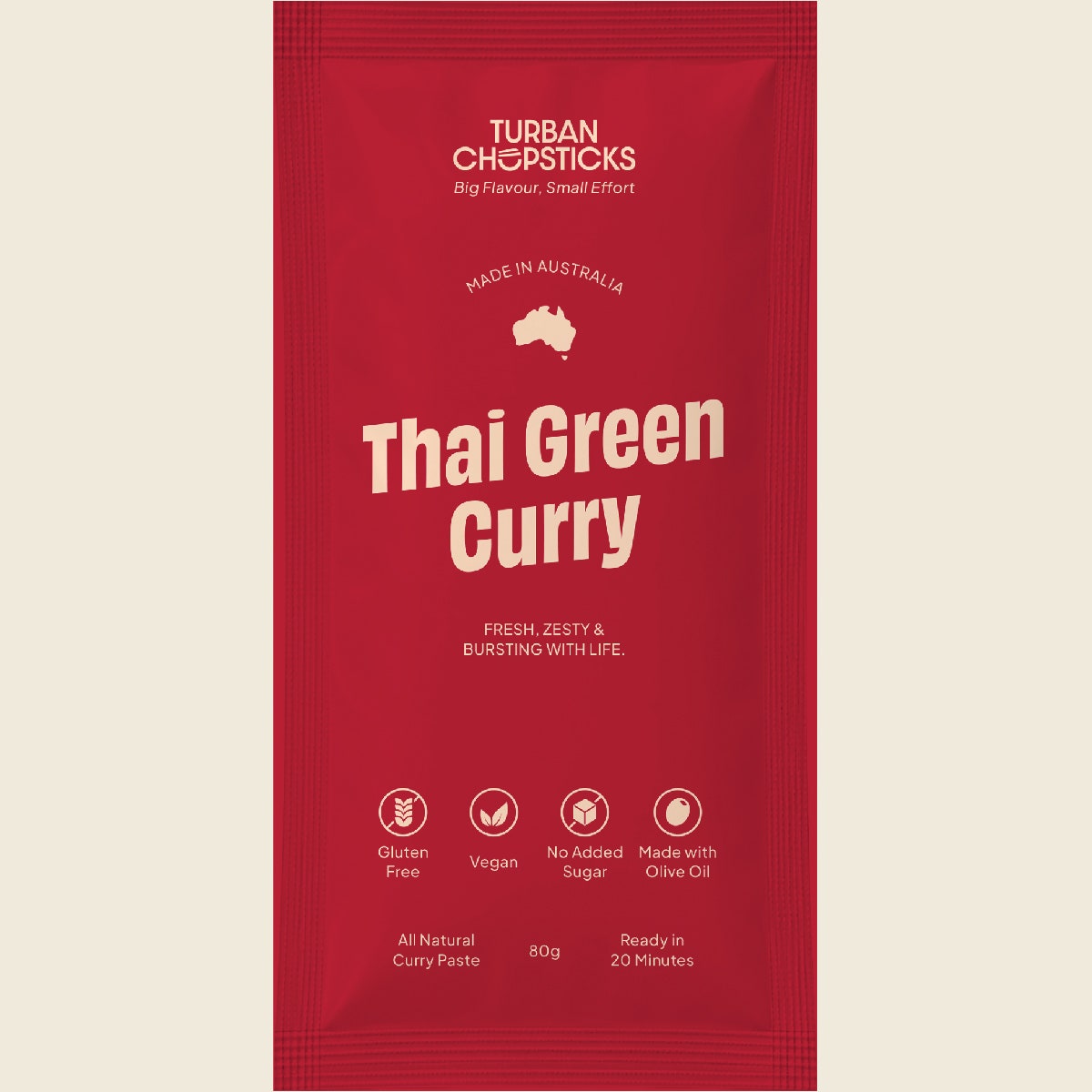 Turban Chopsticks Curry Paste Thai Green Curry 12x80g