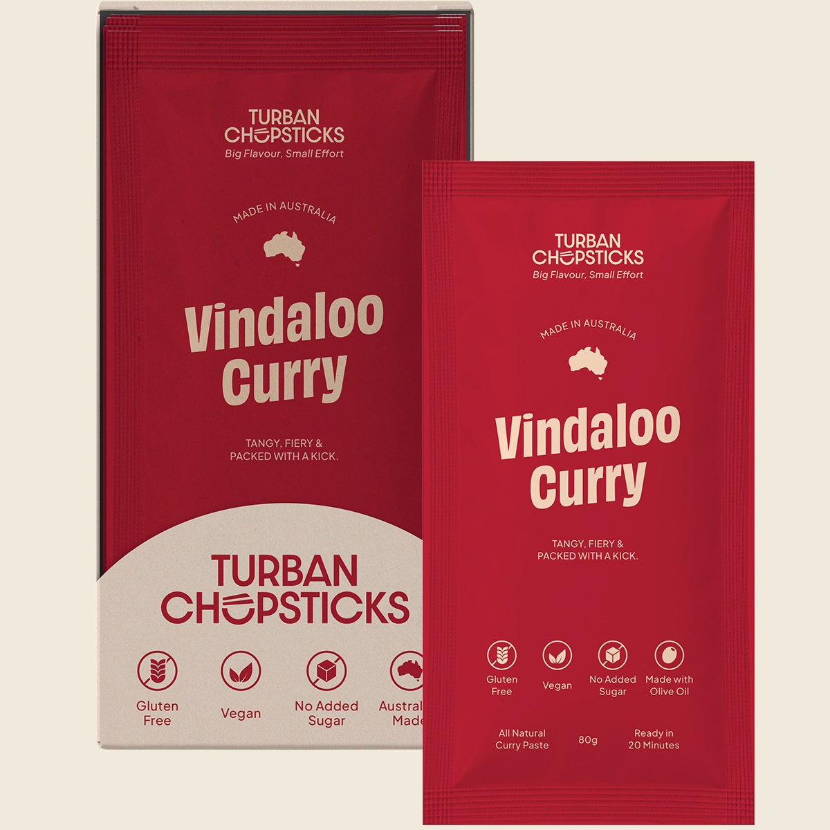 Turban Chopsticks Curry Paste Vindaloo Curry 12x80g