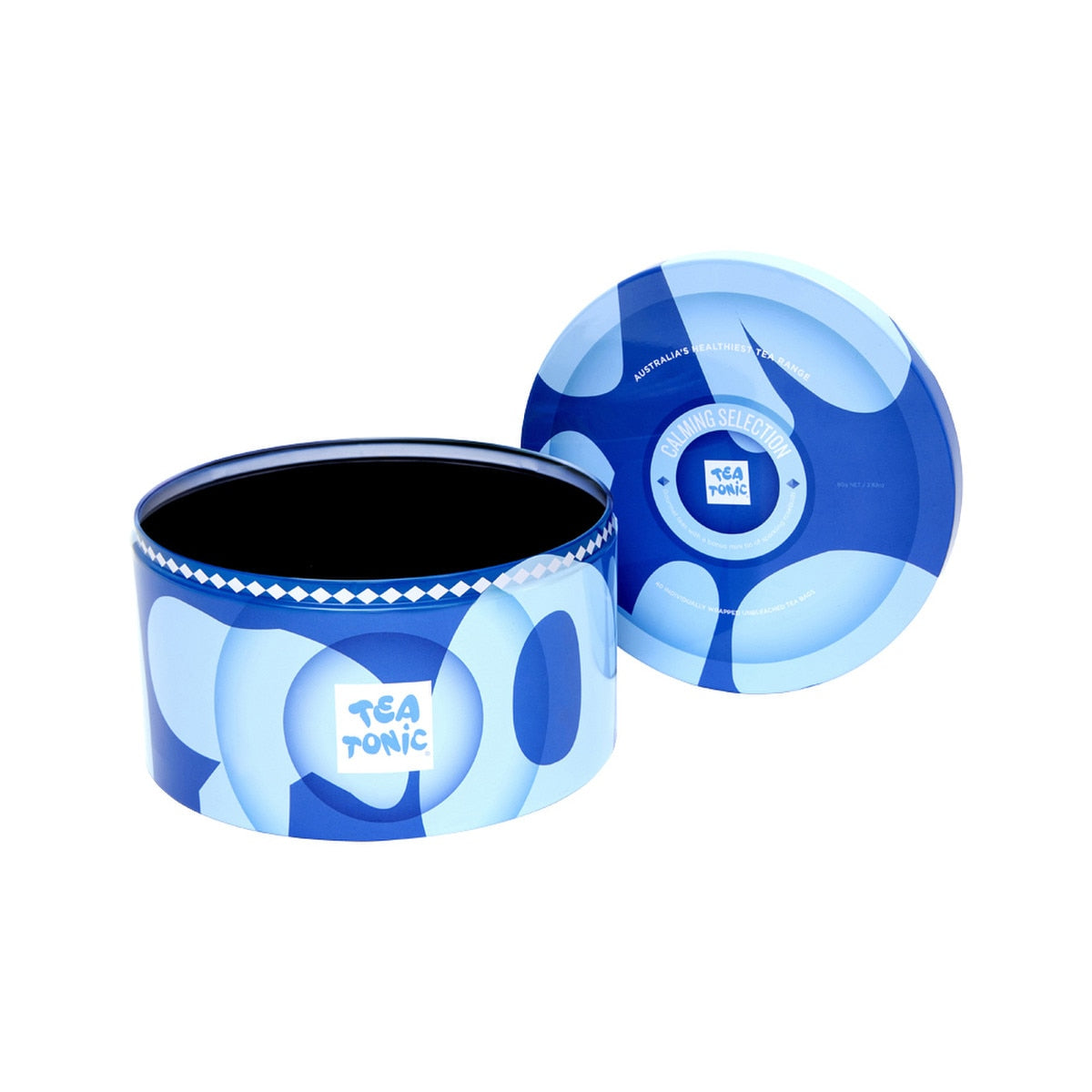 Tea Tonic Calming Selection Round Tin X 40 Tea Bags Contains Bonus Mini Tin of Sparkling Rosebuds