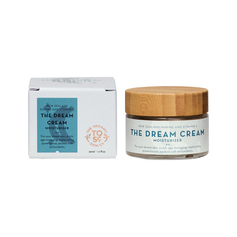 The Organic Skin Co Organic The Dream Cream Moisturiser New Zealand Marine and Vitamin C 50ml