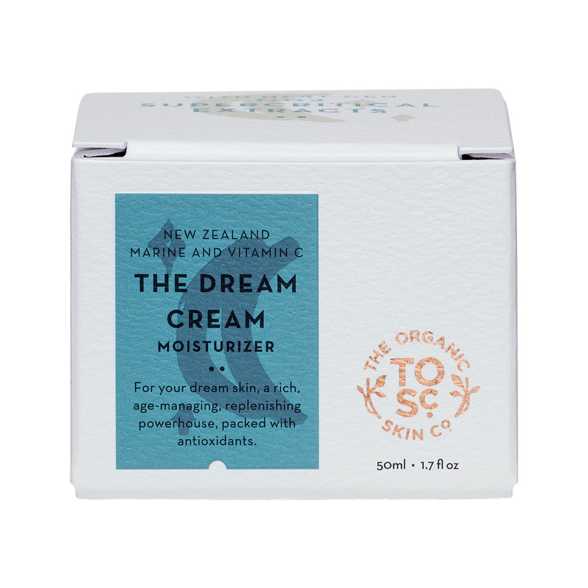 The Organic Skin Co Organic The Dream Cream Moisturiser New Zealand Marine and Vitamin C 50ml